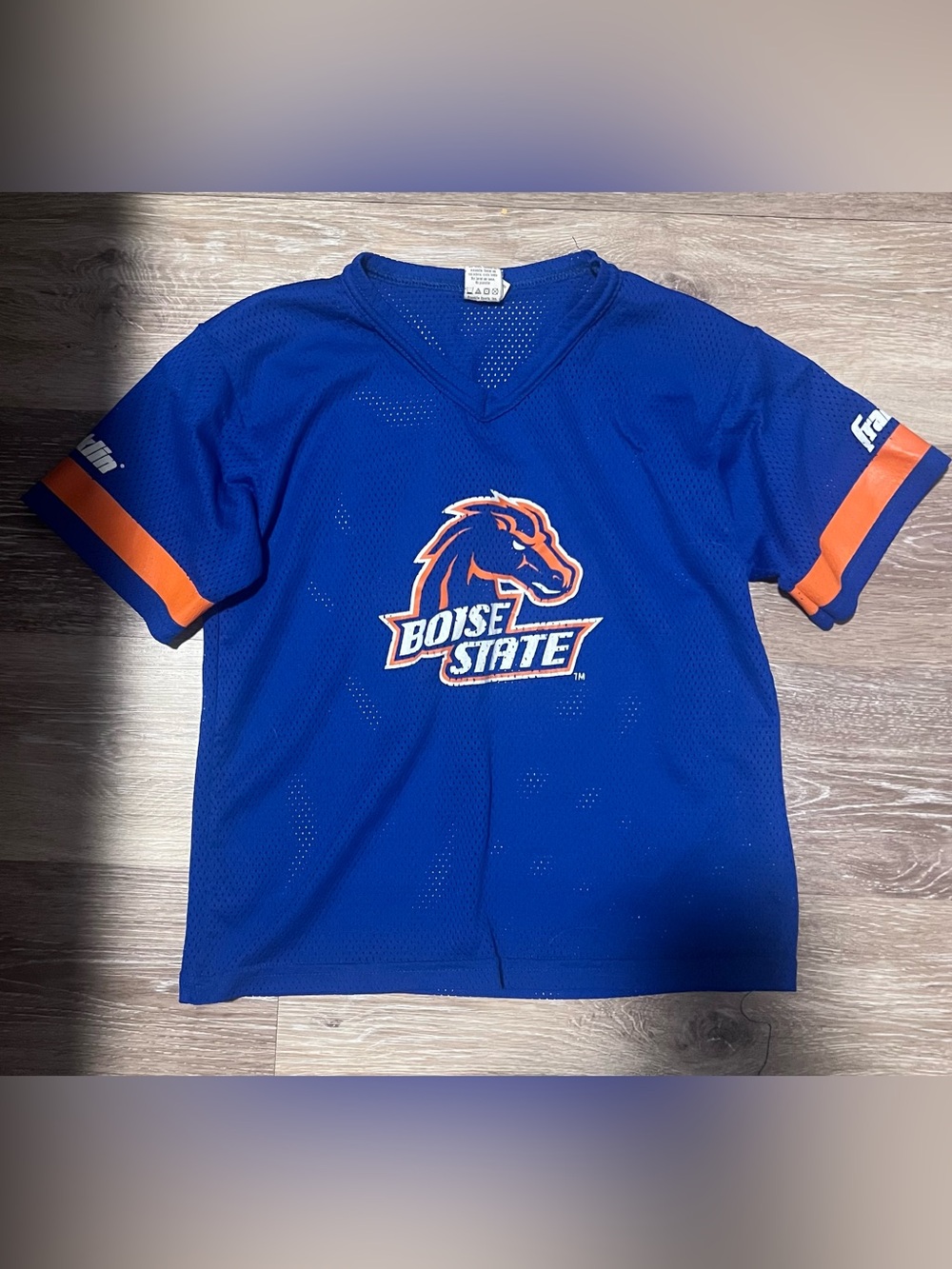 Boise state university youth mesh jersey medium bus broncos kids Franklin